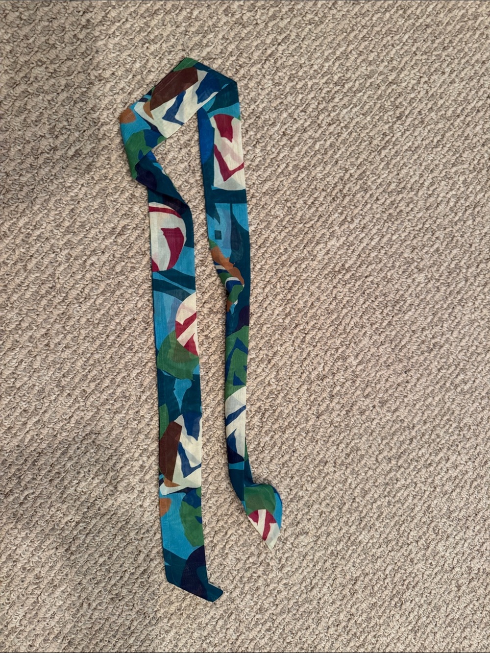 Silky Multi-Color Women's Fashion Scarf Tie